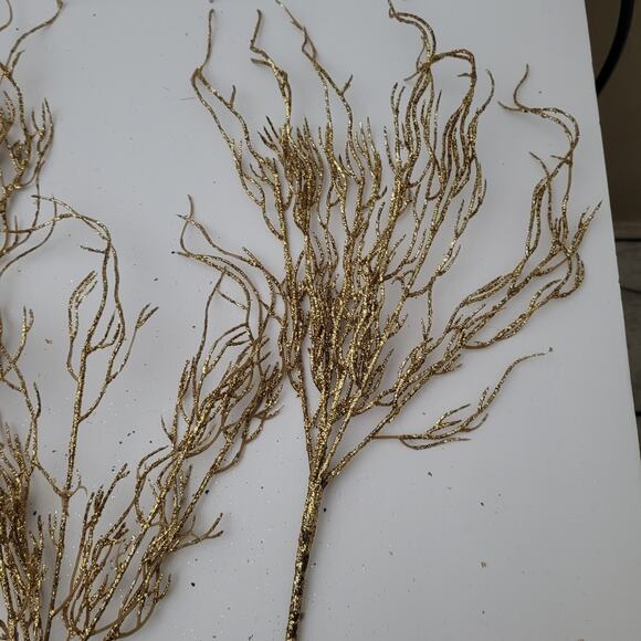 Sparkling Glitter Twigs - Gold & Silver Floral Decor - Picture 3 of 10